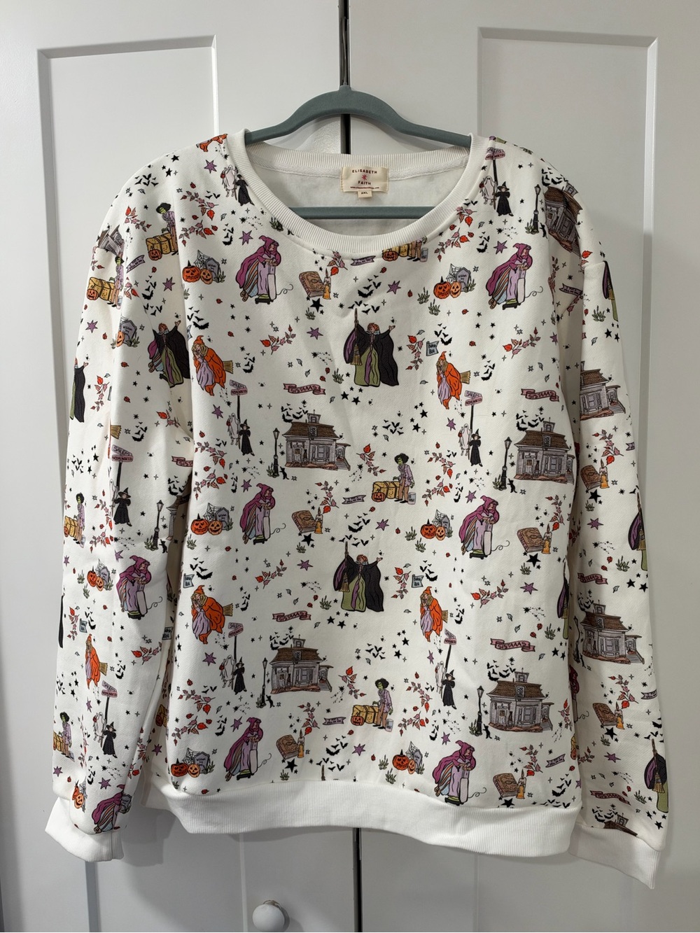 Disney Halloween Hocus Pocus Print Crewneck Sweatshirt